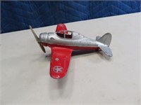 US ARMY 6" Cast Metal Airplane HUBLEY vintage Toy
