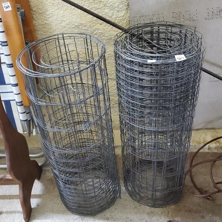 2 Rolls of Metal Chicken Wire