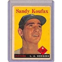 1958 Topps Sandy Koufax Low Grade
