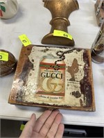 GUCCI THEMED DECOUPAGED CIGAR BOX