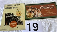 Coca Cola tin signs - 1 - 1995, 1 - 1993