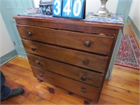 EARLY CHEST OF DRAWERS LOCATED UPSTAIRS BRING
