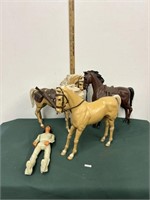 Vintage Marx Geronimo and Horse Lot