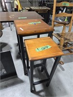 Four small stands/ tables