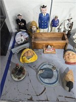 Sailor figures, seashell lights etc as shown