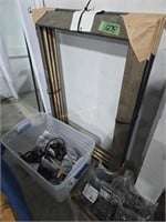 Picture frames with electrical and plumbing