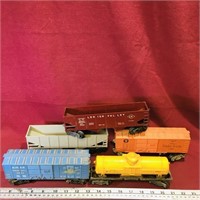 Lot Of 5 Vintage Electric Train Cars