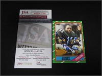 1986 TOPPS DONNIE SHELL AUTOGRAPH CARD JSA