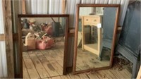 2 Large Mirrors 26x37 and 29x43
