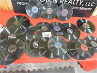 Assorted 78 Records and Early Long Play Albums