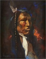 Robert F. Morgan Portrait Painting 1977