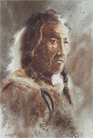 Elliott Eaton "Beaverman" Watercolor Portrait