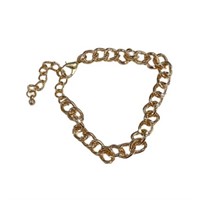 Fashionable Gold-tone Chain Link Bracelet