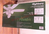 New 52" Hunter Ceiling Fan