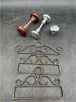Vtg Door Knobs & Other Metal Decorative Items