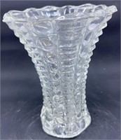 Thumbprint Glass Bud Vase