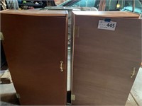 Wood Cabinets 25x10x48 (Lot of 2)