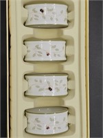 Boxed Set of 4- Lenox Napkin Rings