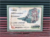 1950's Morris Oxford Dealership Framed Poster