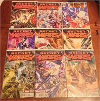 MARVEL COMICS SECRET WARS 9 COMIC LOT #1-8