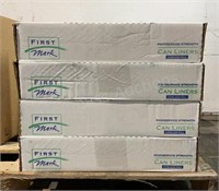 (4) First Mark 100ct Boxes of 40"x46" Can Liners