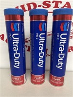 (3) Chevron Ultra-Duty 14oz HD 2 V460 Grease