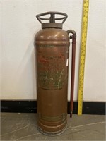 Antique Copper & Brass Fire Extinguisher