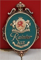 Rainier Ale Sign Beer Syroco Wood RARE
