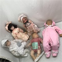 5 Dolls Danbury Mint Zook Kids Dynasty Gerber