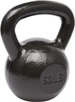 Amazon Basics Cast Iron Kettlebell 60 Pounds