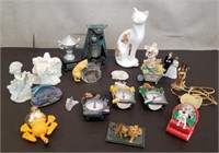 Lot of Assorted Figurines & More. Cats, Dragons,