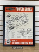 Vintage Chevrolet Dealership framed power brake