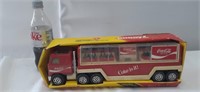 Collectible Coca-Cola plastic replica truck