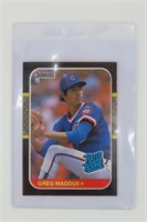 Donruss Greg Maddux 1987 Baseball Card