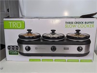 $79 NEW DMGD Box 3 CROCK SLOW COOKERS 1.5q