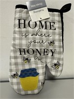 Oven Mitt Home is Where Your Honey Is Bee Theme