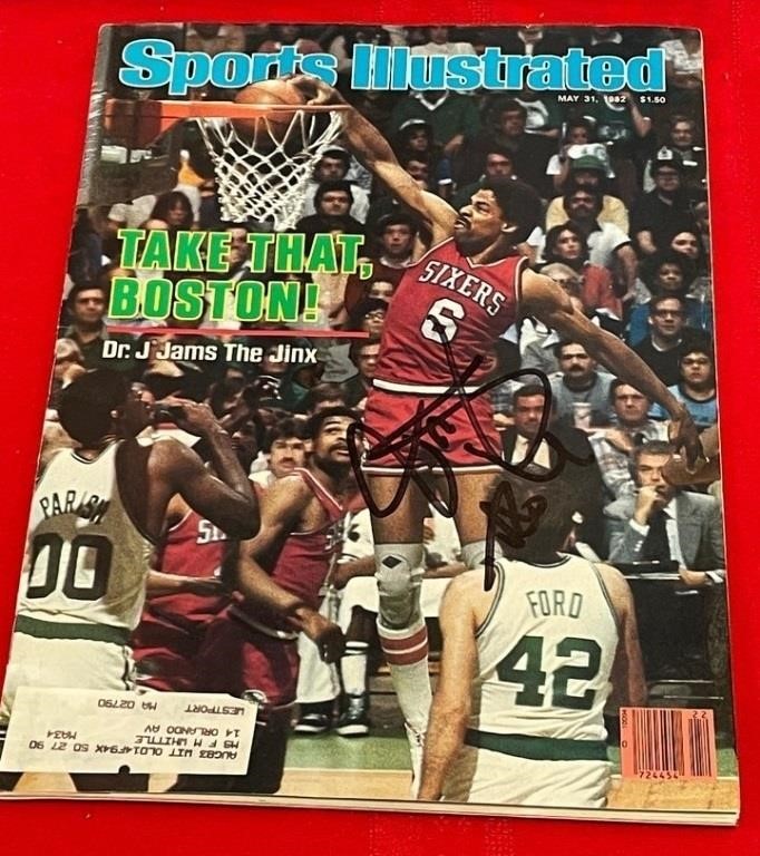 S1 - DR J SIGNED SPORTS ILLUSTRATED MAGAZINE(T24)