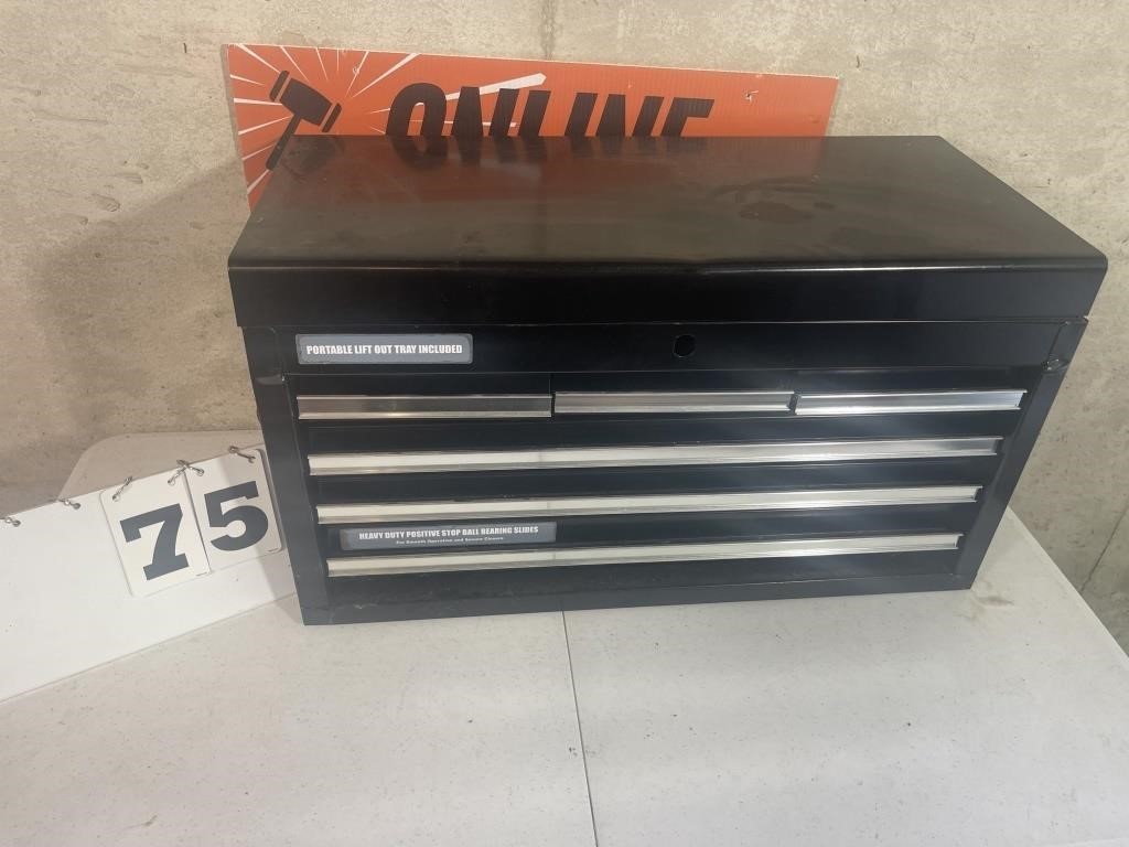 Metal Tool Box with Drawers and Lift-out Tray