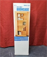 New Boxed Laminated Maple Finish 5-Shelf Bookcase