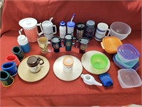 Mixed Lot Plastic Containers - Mugs - Pitcher