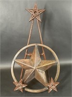 Star Wall Decor, Star Plate Display Holder Metal