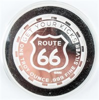 Coin Route 66 1 Troy Ounce .999 Silver