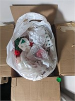 Box of Christmas decorations, ornaments (Bedroom)