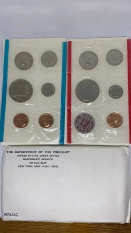 1972 US Mint P & D uncirculated coin sets