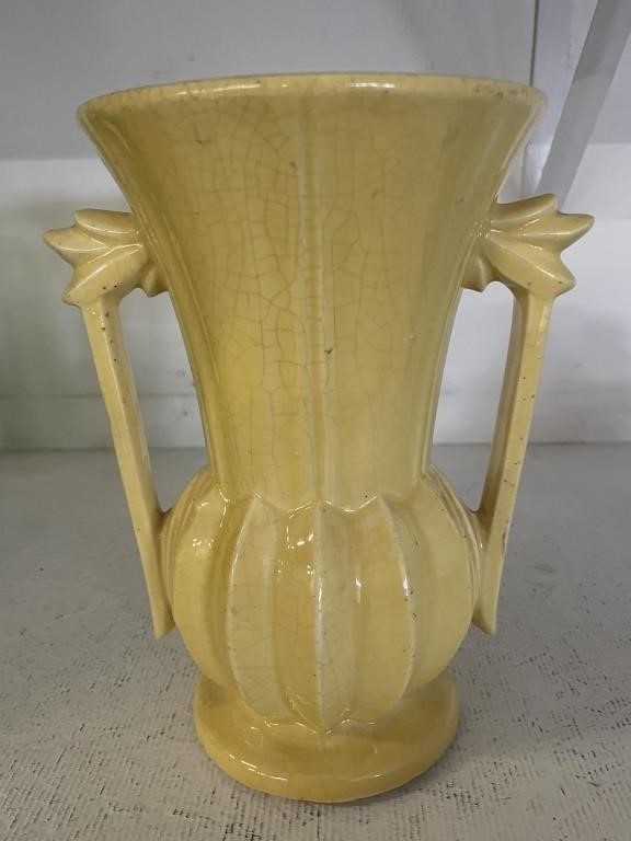 9" McCoy Pottery Large Yellow Vase