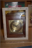 Wooden Mantel Clock in Box