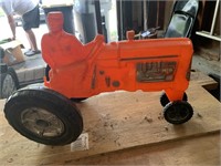 Vintage plastic tractor toy