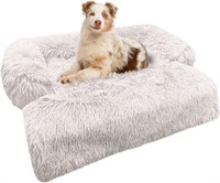 bluzelle Dog Bed Sofa Protector, Cream, 32"x39"x6"