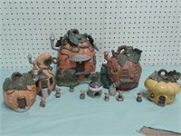 Ceramic Pumpkin Village