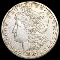 1887-S Morgan Silver Dollar ABOUT UNCIRCULATED